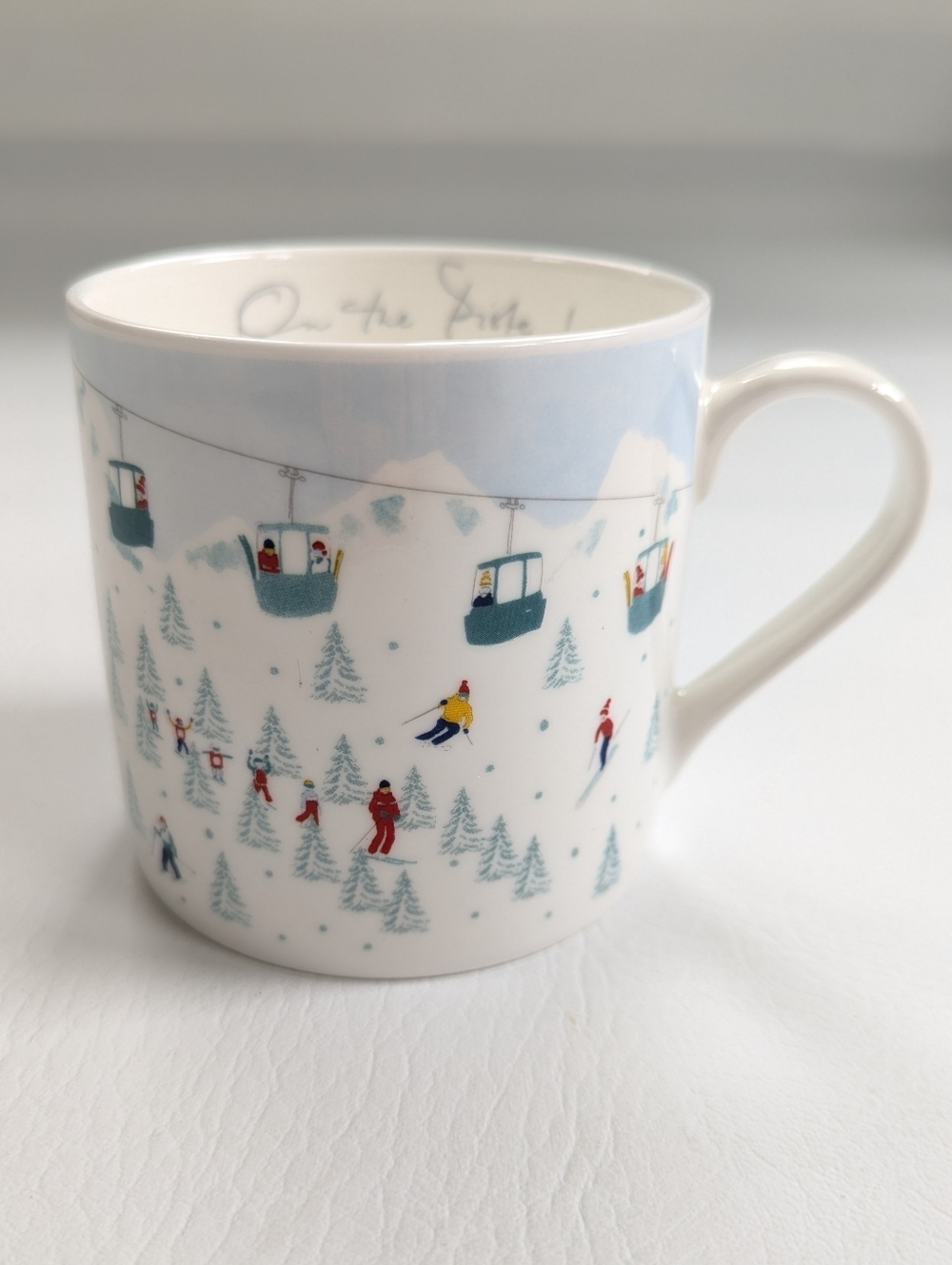 Sophie Allport Mug Skiing On The Piste! Fine Bone China